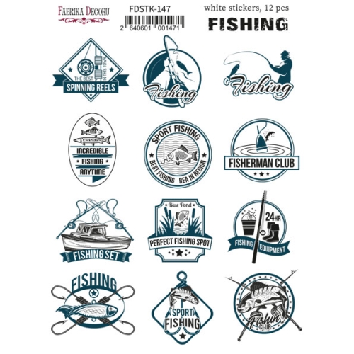 Kit of stickers #147, Fishing @ MagicAttic Art Handicraft Scrapbooking