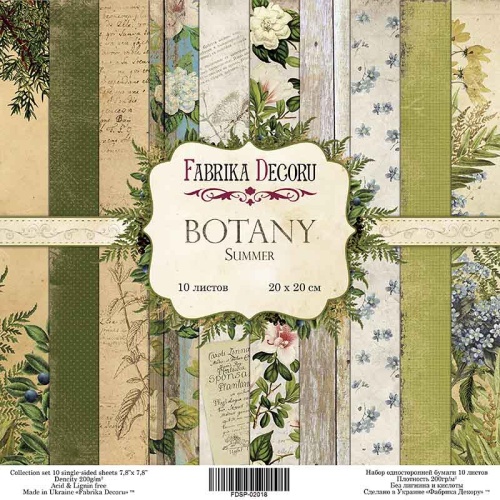 Scrapbooking Set Botany Spring Fabrika Dekor 30x30cm