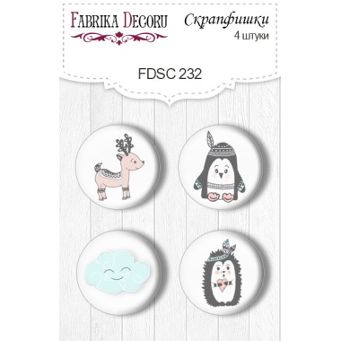 Flair buttons. Set of 4pcs #232