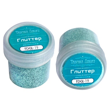 Glitter color Blue shabby