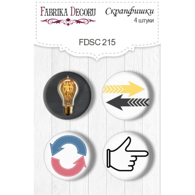 Flair buttons. Set of 4pcs #215