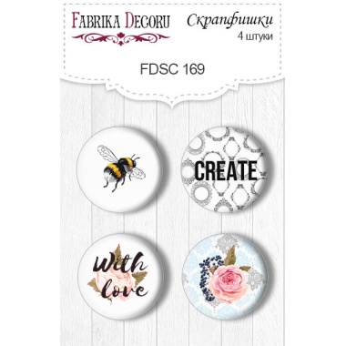 Flair buttons. Set of 4pcs #169