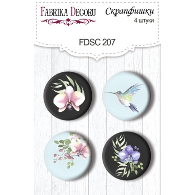 Flair buttons. Set of 4pcs #207