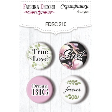 Flair buttons. Set of 4pcs #210