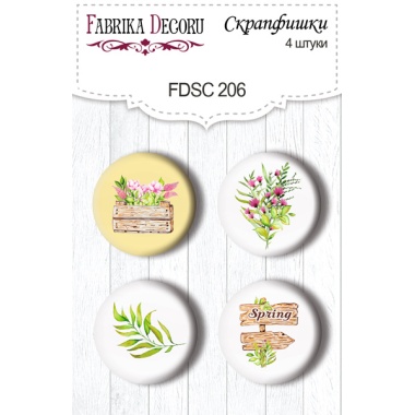 Flair buttons. Set of 4pcs #206