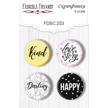 Flair buttons. Set of 4pcs #253