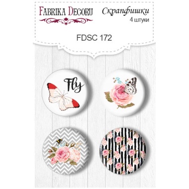 Flair buttons. Set of 4pcs #172