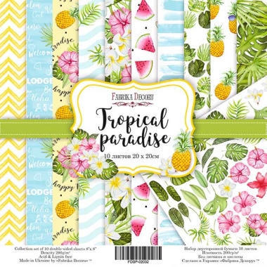 Double-sided scrapbooking paper set  