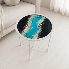 Epoxy resin table "River"