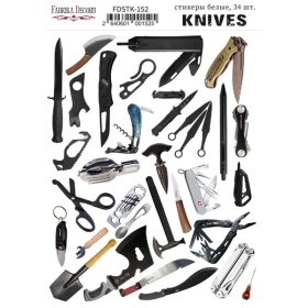 Kit of stickers #152, "Knives"