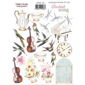 Kit of stickers #168, "Orchid Song"
