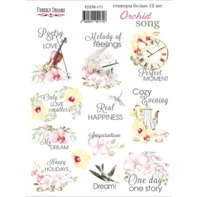 Kit of stickers #171, "Orchid Song"