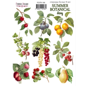 Набор наклеек (стикеров) #188, "Summer Botanical Diary"