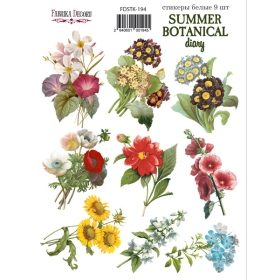 Набор наклеек (стикеров) #194, "Summer Botanical Diary"