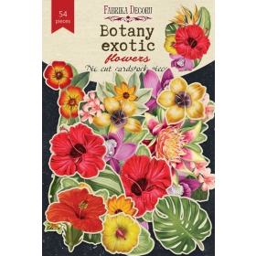 Set of die cuts "Botany Exotic Flowers", 54 pcs