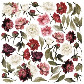 Decorative sheet for cutting "Peony Passion"