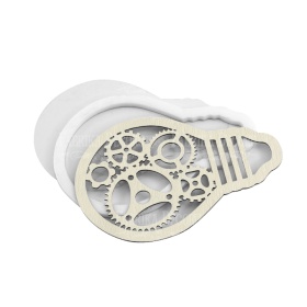 Shaker dimension set "Lightbulb with gears"