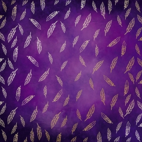 Embossed paper sheet "Golden Feather Violet Aquarelle"