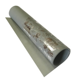 Отрез кожзама Silver Peony Passion Gray