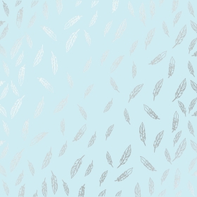 Embossed paper sheet "Silver Feather Blue"