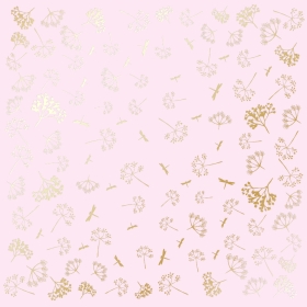 Embossed paper sheet "Golden Dill Light Pink"