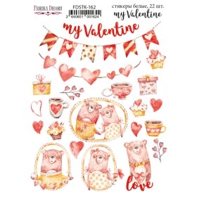Kit of stickers #162, "My Valentine"