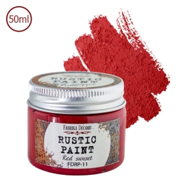 Rustic paint. Color Red Sunset