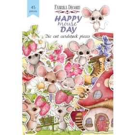 Set of die cuts "Happy Mouse Day", 45 pcs
