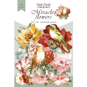 Набор высечек, коллекция "Miracle Flowers", 54 шт