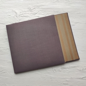 Blank album with a soft fabric cover "Coffee" - kraft brown