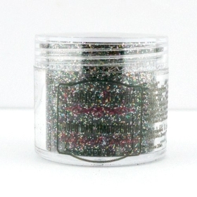 Embossing powder with glitter "Rainbow graphite"
