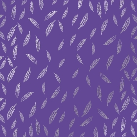 Embossed paper sheet "Silver Feather Lavender"