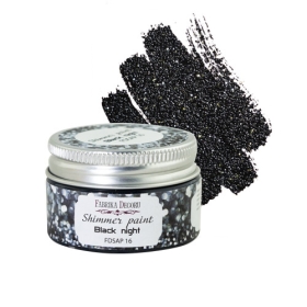 Shimmer paint. Color Black night
