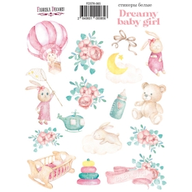 Набор наклеек (стикеров) #085, "Dreamy Baby Girl"