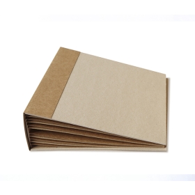 Blank album of kraft cardboard 20cm x 20cm-6 sheets