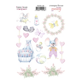 Kit of stickers #126, "My Little Mousy Girl"