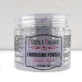 Embossing powder with glitter "Gentle lilac"