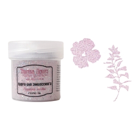 Embossing powder with glitter "Pink shabby"