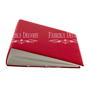 Blank album with a soft fabric cover "Red"