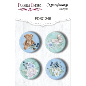 Nuppude komplekt 4 tk #346 "Shabby Baby Boy"