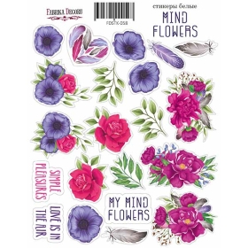 Набор наклеек (стикеров) #059, "Mind Flowers"