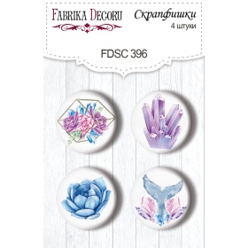 Flair buttons. Set of 4pcs #396 "Mystical Space"