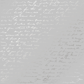 Embossed paper sheet "Silver Text Gray"