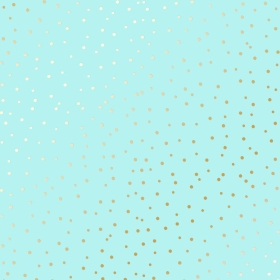 Embossed paper sheet "Golden Drops Turquoise"
