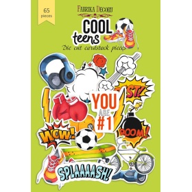 Set of die cuts "Cool Teens", 65 pcs