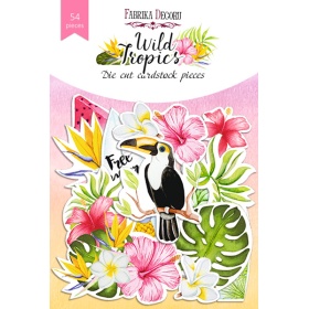 Set of die cuts "Wild Tropics", 54 pcs