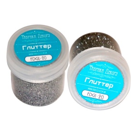 Glitter color Black silver