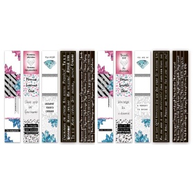 Set of stripes with pictures for decoration "Brilliant"