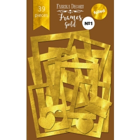 Set of gold foiled frames №1 "Gold" 39шт