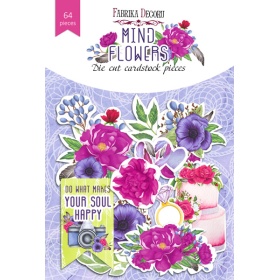 Набор высечек, коллекция "Mind Flowers", 64 шт